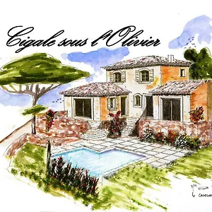 Bed & Breakfast La Cigale Sous L'olivier, Le Castellet (Var)